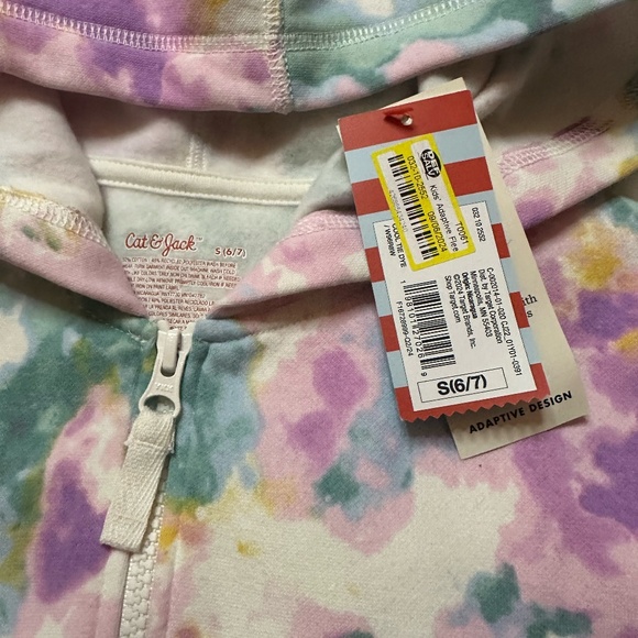 Kids' Adaptive Fleece Zip-Up Sweatshirt - Cat & Jack™ - Picture 3 of 5